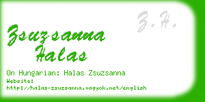 zsuzsanna halas business card